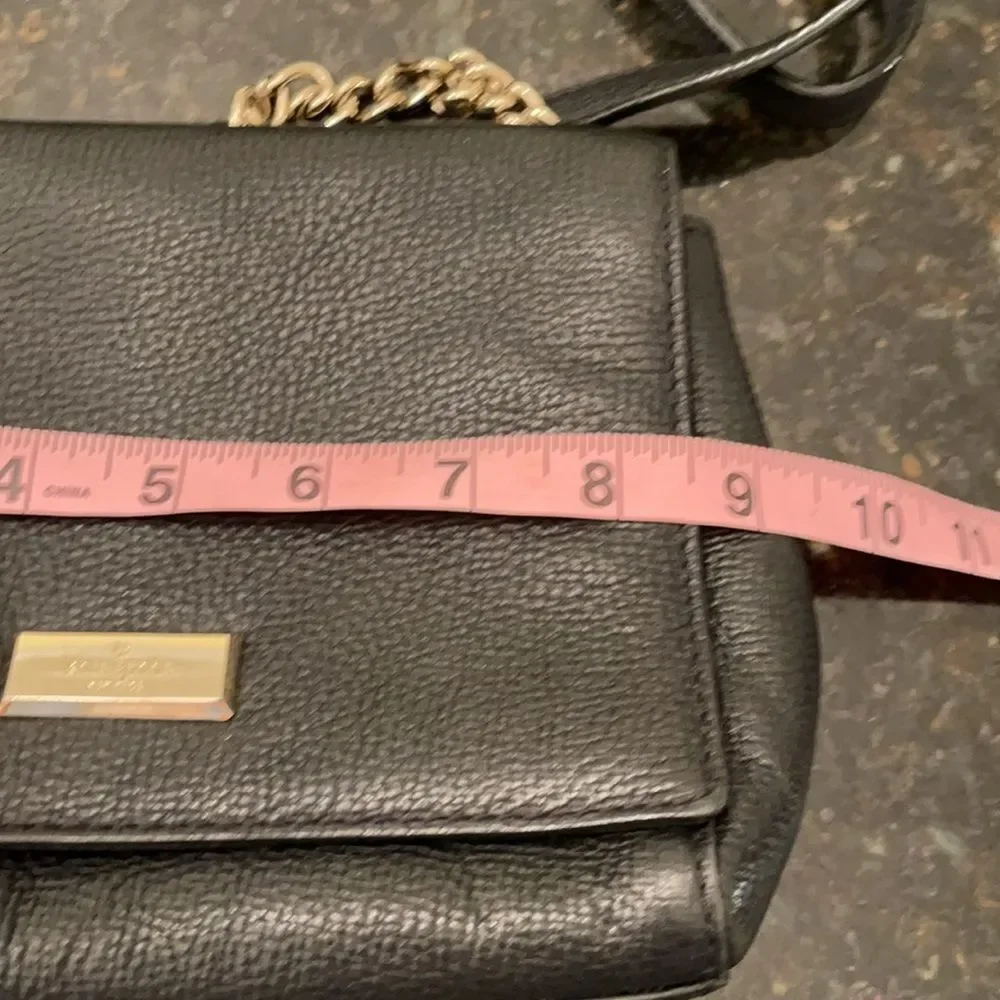 *Kate Spade* Black Leather Chain Handbag EUC